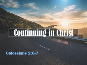 Continuing in Christ